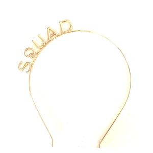 Squad gold headband